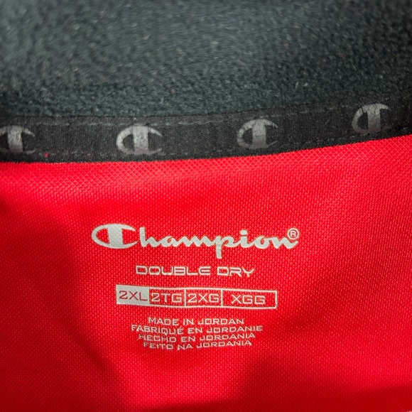 Champion Double Dry Long Sleeves Quarter Zip Pullover Size XXL - Picture 4 of 7